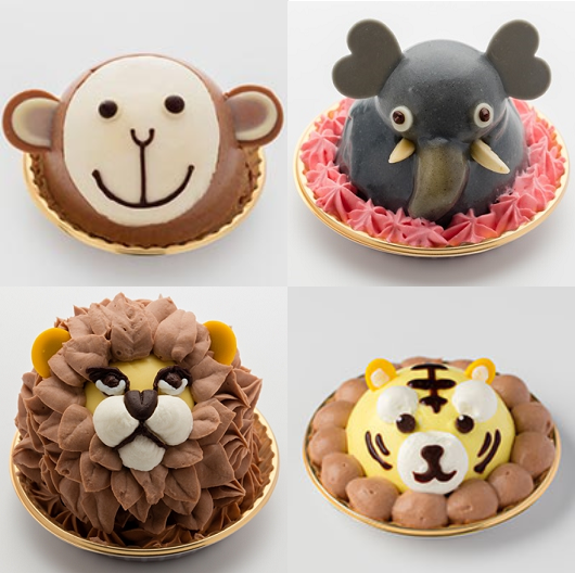 Visto en Japón tartas de animales Kawaiis!!