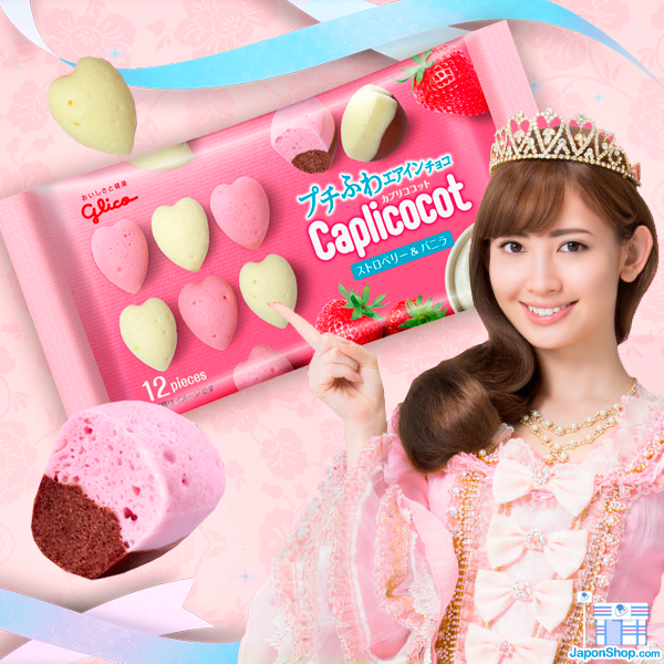 De nuevo en Japonshop los Pops Loves Caplico Mousse Strawberry &amp; Vainilla