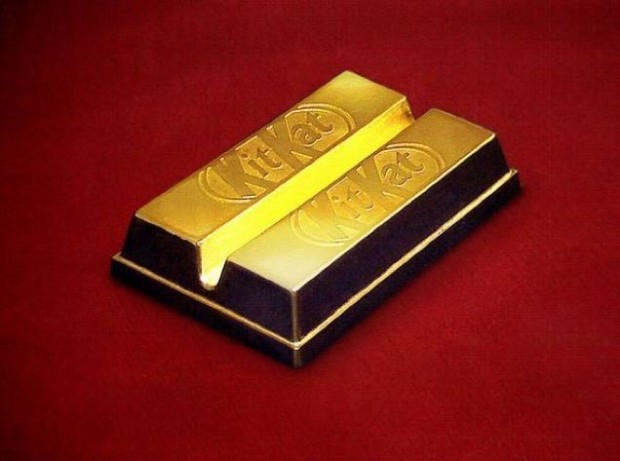 El Exclusivo Kit Kat de Oro...Comestible!