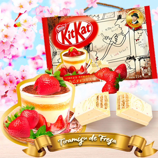 Nuevos Kit Kats Japoneses de Tiramisú de Fresa