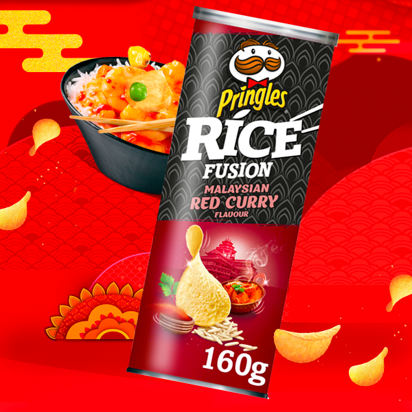Nuevas Pringles Rice Fusion sabor Curry Rojo