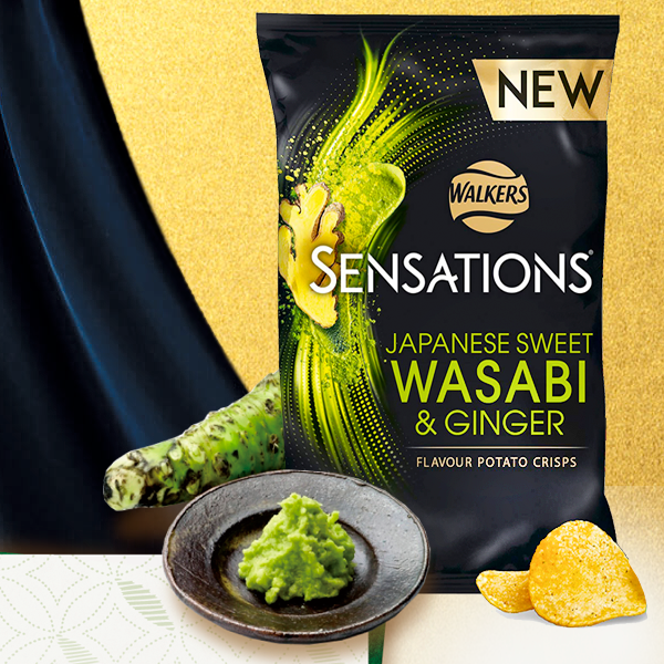 Walkers Lays Sensations Sweet Wasabi Ginger Premium
