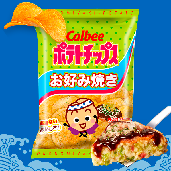Patatas Chips Calbee Okonomiyaki de Osaka