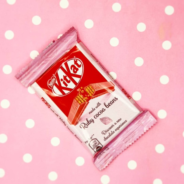 Kit Kat elaborado con cacao natural Rubí.