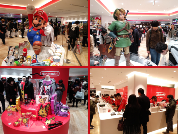 Nintendo Store de Shibuya Parco en Japón - Mario y Link