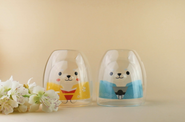 ¡Otros dos vasos elegantones de Shiba Inu para la colección!