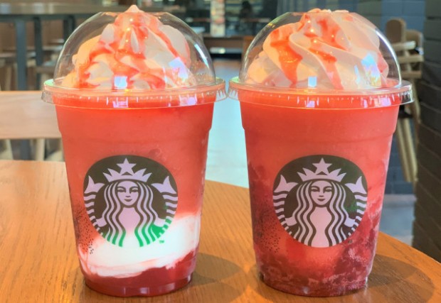 Nuevos Frapuccinos de Starbucks Japón! Shuwatto Ichigo Frappuccino y Gorotto Ichigo Frappuccino