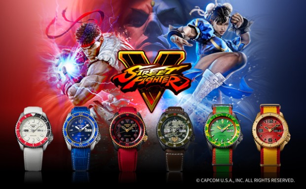 Seiko lanza relojes deportivos inspirados en los personajes de Street Fighter
