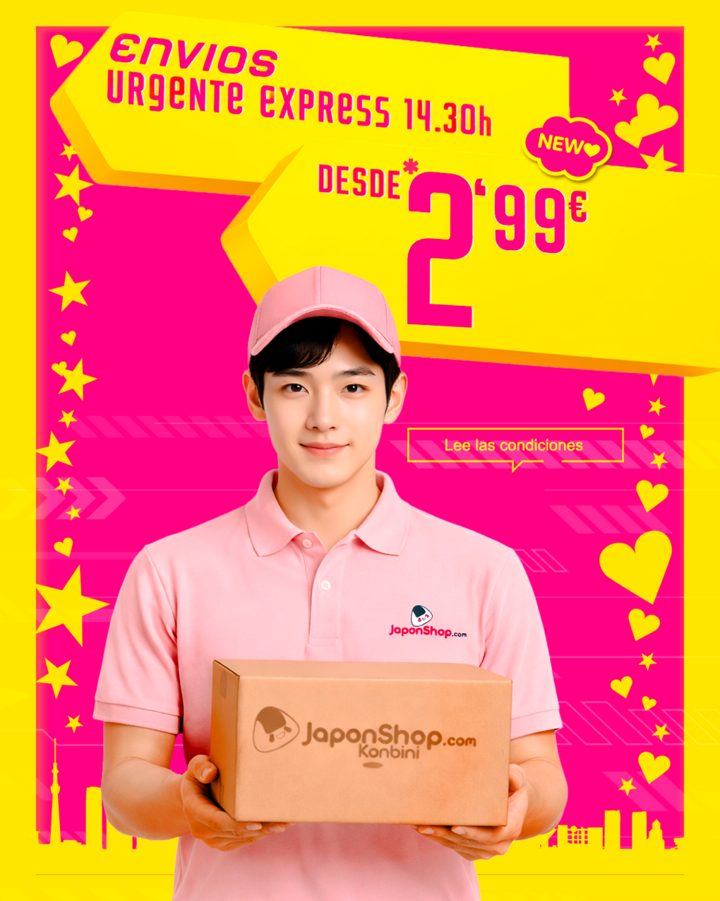 TODOS LOS ENVÍOS URGENTES 14:30 EN JAPONSHOP: DESDE 2,99 €
