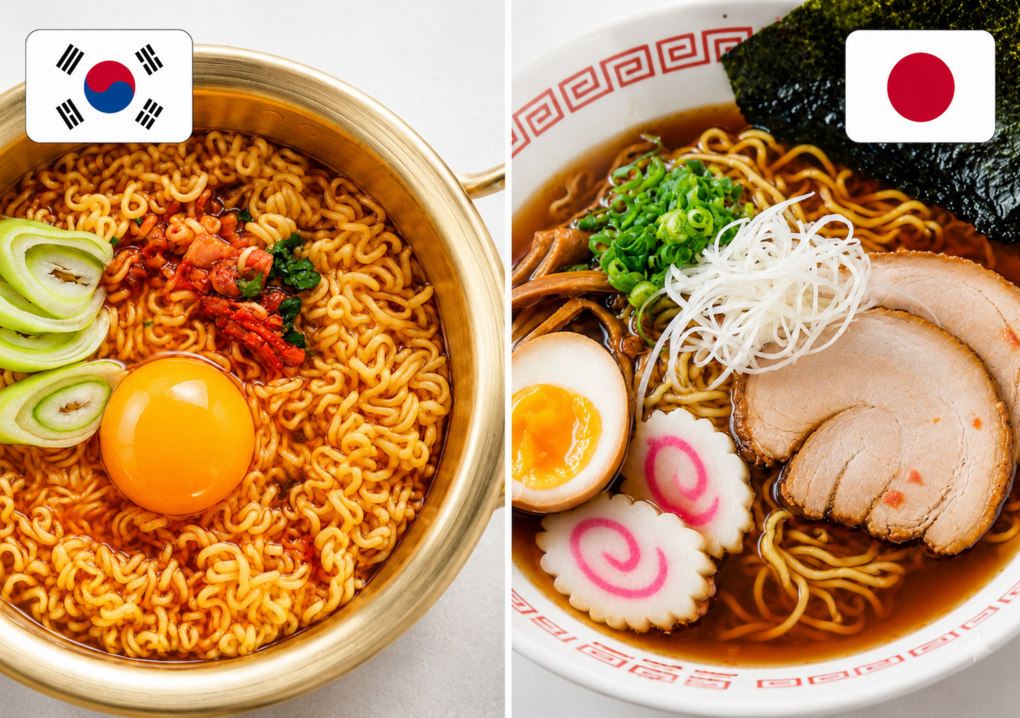DIFERENCIAS ENTRE RAMEN JAPONÉS Y COREANO: ¿CUÁL DEBERÍAS PROBAR?